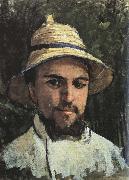 Gustave Caillebotte Self-Portrait in Colonial Helmet Spain oil painting artist
